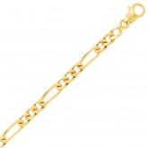 Chaine en or maille altern�e 3mm - Autre version