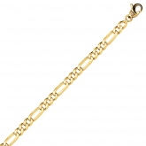 Chaine en or maille Altern�e ultra-plate 4mm - Autre version