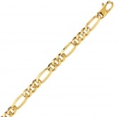 Chaine en or maille Alterne ultra-plate 6mm