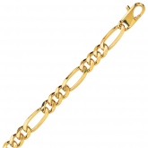 Chaine en or maille Altern�e ultra-plate 7mm - Autre version