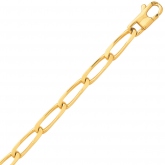 Chaine en or maille cheval 4 mm - Autre version