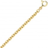 Chane or maille forat ronde