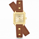Cluse Gracieuse Mini Watch Double Leather Nutshell - Gold Colour - Autre version
