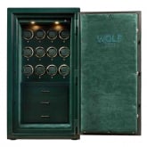 Coffre fort Montre et bijoux Wolf 1834 - ATLAS 12 Piece Winder Safe - Vert dor - Autre version