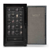 Coffre Montre et bijoux Wolf 1834 -ATLAS  20 Piece Winder Safe - Onyx/Chrome - Autre version