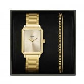 Coffret de Montre Cluse Fluette Watch Steel & Double Chain Bracelet, Full Gold Colour  - Autre version