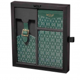 Coffret Passeport , Etui � cartes et �tiquette � bagages Wolf 1834 - Autre version