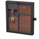 Coffret Passeport -Etui � cartes et �tiquette � bagages Wolf 1834  - Autre version