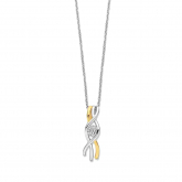 Collier Argent avec pendentif serti d'un zirconium - Naiomy