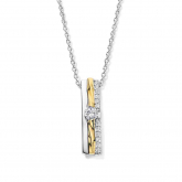 Collier Argent bicolore serti d'oxydes - Naiomy