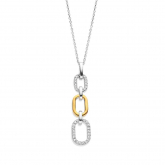 Collier Argent bicolore serti d'oxydes - Naiomy