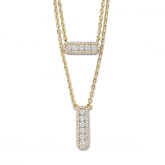 Collier argent et oxyde - plaqu or - Naiomy - Pour complter