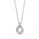 Collier Argent pavage Zirconium - Naiomy 