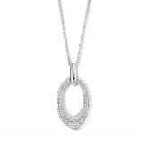 Collier Argent pavage Zirconium - Naiomy 