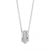 Collier Argent pavage Zirconium - Naiomy 