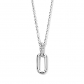 Collier Argent pavage Zirconium - Naiomy 