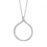 Collier Argent pavage Zirconium - Naiomy 
