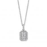 Collier Argent pavage Zirconium - Naiomy 