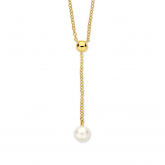 Collier Argent pendentif perle - Naiomy