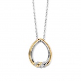 Collier Argent pendentif serti d'oxyde de zirconium - Naiomy