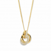 Collier argent - plaqu or - Oxydes - Naiomy