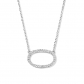 Collier Argent serti d'oxyde - Naiomy