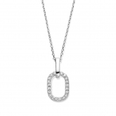 Collier Argent serti d'oxydes de zirconium - Naiomy