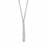 Collier Argent serti d'oxydes de zirconium - Naiomy