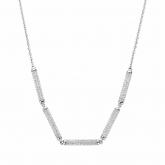 Collier Argent Serti d'oxydes - Naiomy