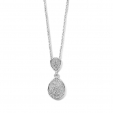Collier Argent serti de zirconium - Naiomy
