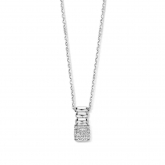 Collier Argent serti de zirconium - Naiomy