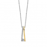 Collier Argent serti de zirconium - Naiomy
