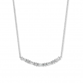Collier Argent serti de Zirconium - Naiomy