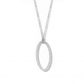 Collier Argent serti de Zirconium - Naiomy