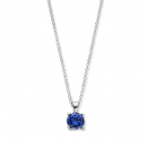 Collier Argent tanzanite synthtique - Naiomy