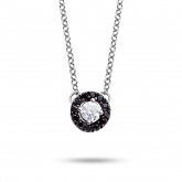 Collier diamants blancs et noirs One More