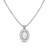 Collier diamant Ovale de Synth�se - Autre version