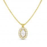 Collier diamant Ovale de Synth�se - Autre version