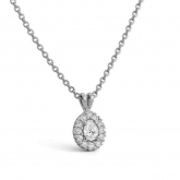 Collier diamant poire de Synth�se - Autre version