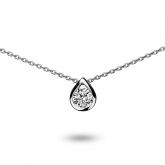 Collier diamant solitaire 0.10 ct - Pour complter