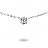 Collier diamant solitaire 0.15 ct - Pour complter