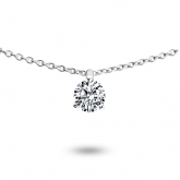 Collier diamant solitaire 0.15 ct - Pour complter
