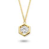 Collier Diamant Solitaire - Pour complter