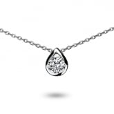 Collier diamant solitaire 0.20 ct - Pour complter