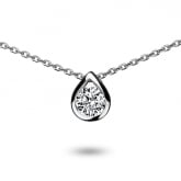Collier diamant solitaire 0.25 ct - Pour complter