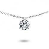 Collier diamant solitaire  - Autre version
