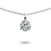 Collier diamant solitaire  - Autre version