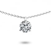 Collier diamant solitaire 0.40 ct - Pour complter