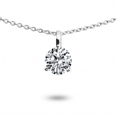 Collier diamant solitaire  - Autre version