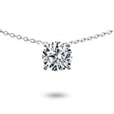 Collier diamant solitaire 0.40 ct serti griffes - Pour complter